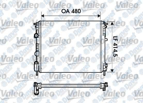 VALEO 732621 Su Radyatoru Kangoo - Clio Ii 98--> 1.5 Dci - Logan 1.6 K4m
